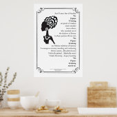 「マーチ・オン」詩の女性ポスター ポスター (キッチン)