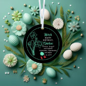 マーチ・ダフォディル | アクアマリン誕生日キープサケ メタルオーナメント