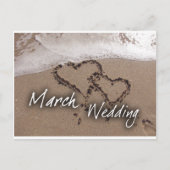マーチ ビーチ デスティネーション ウェディング... - カスタマイズ 案内ポストカード (正面)