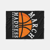 マーチ・マッドネス フリースブランケット (正面(横))