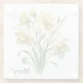 マーチDaffodil Glass Coaster & Trivet ガラスコースター (裏面)