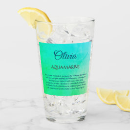 マーツアザムストーンアクアマリンデザイン タンブラーグラス