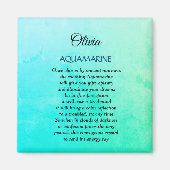 マーツアザムストーンアクアマリンデザイン マグネット (正面)