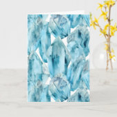 マーツアザムーンアクアマリン誕生日カード カード (黄色い花)