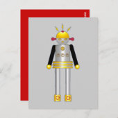 マーツキンス女子ロボットハガキ© 2012 M.マーツ ポストカード (正面/裏面)