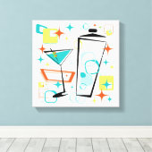 マーティニスはゴーゴー！ キャンバスプリント (インサイチュ (ウッドフロア))