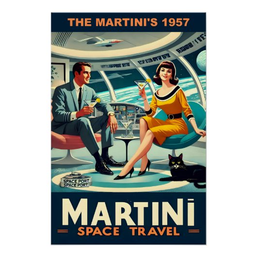 マーティニ・スペース・トラベル・ポスター 1957年 ポスター (正面)