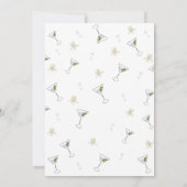 マーティニ・ティニ・ビットオールデアダルトの誕生日パーティー招待状 招待状 (裏面)