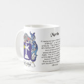 マーティンの家紋のマグ コーヒーマグカップ (正面左)