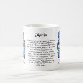 マーティンの家紋のマグ コーヒーマグカップ (中央)