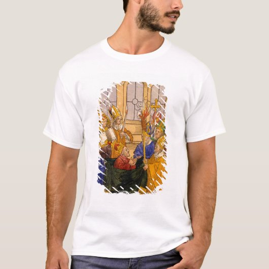 マーティンは法皇としてV取付けられています Tシャツ (正面)
