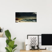 マーティンジョンソンヘードアクリングストームビーチ ポスター (ホームオフィス)