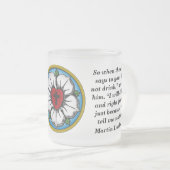 マーティンルーサービア引用文 フロストグラスマグカップ (正面右)