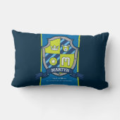 マーティン名M紋は青い緑 ランバークッション (裏面)