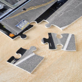 マーティン黒いおよび青389のパズル ジグソーパズル (側面)