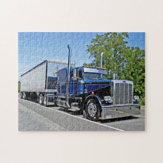 マーティン黒いおよび青389のパズル ジグソーパズル (横)