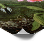 マーティン・ジョンソンヘードオーキッド&ハミングバード ポスター (角)