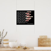 マーティン・ニーメラー（編集済み）引用文 ポスター (キッチン)