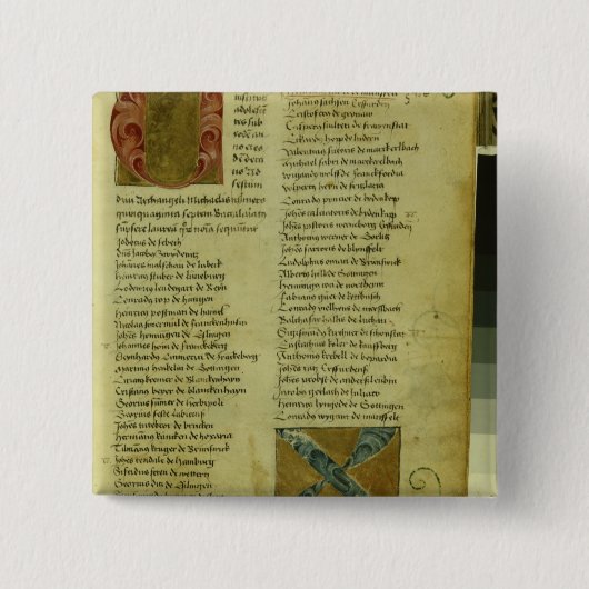 マーティン・ルーサーの入学願書 缶バッジ (正面)