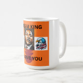 マーティン・ルーサー・キング 👑 コーヒーマグカップ (正面右)