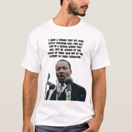 マーティン・ルーサー・キング・ジュニア ドリームスピーチの引用 Tシャツ