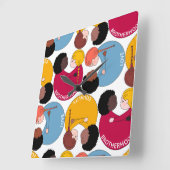 マーティン・ルーサー・キング・デイ、平等と同胞愛 スクエア壁時計 (傾斜)