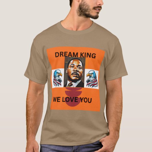 マーティン・ルーサー・キング 👑  Tシャツ (正面)