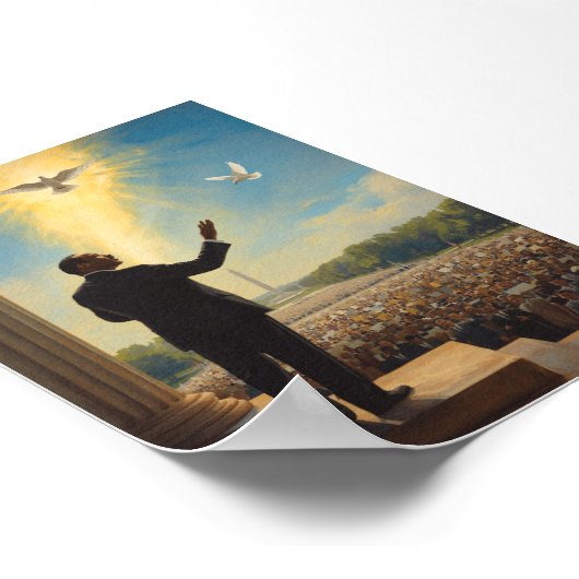 マーティン・ルーサー・キングJr. - "私は夢を持っている" 1963 ポスター (角)