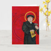 マーティンLutherの挨拶状 カード (黄色い花)