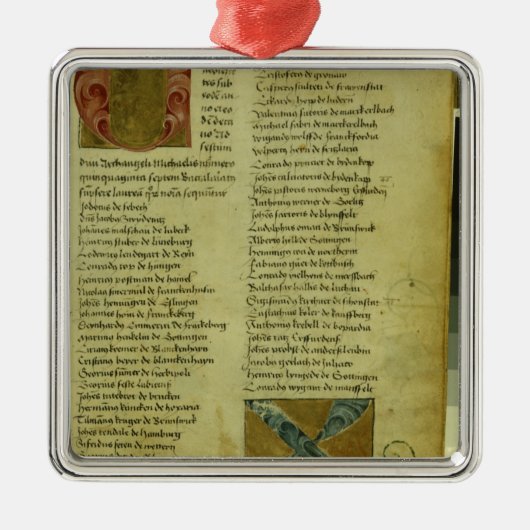 マーティンLutherの登録シート メタルオーナメント (正面)