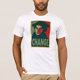 マーティンLutherの"変更"ポスター Tシャツ