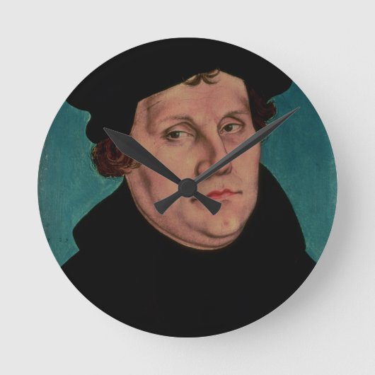 マーティンLuther 1529年のポートレート ラウンド壁時計 (正面)