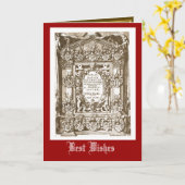 マーティンLuther 1558年 カード (黄色い花)