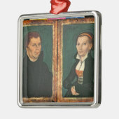 マーティンLuther、KatharinaフォンBora、c.1526 メタルオーナメント (左)