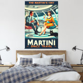 マーティーニ宇宙旅行ポスター 1957年 キャンバスプリント (インサイチュ (寝室))