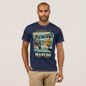 マーティーニ・スペース・トラベル・ポスターズ・ザ・マーティーニズ 1957 Tシャツ (正面フル)