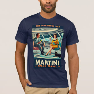 マーティーニ・スペース・トラベル・ポスターズ・ザ・マーティーニズ 1957 Tシャツ