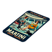 マーティーニ・スペース・トラベル・ポスター 1957年 マグネット (左側)