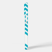 マーティーニ・ピクトグラムと青いシェブロン模様 Case-Mate iPhoneケース (裏面 / 左)