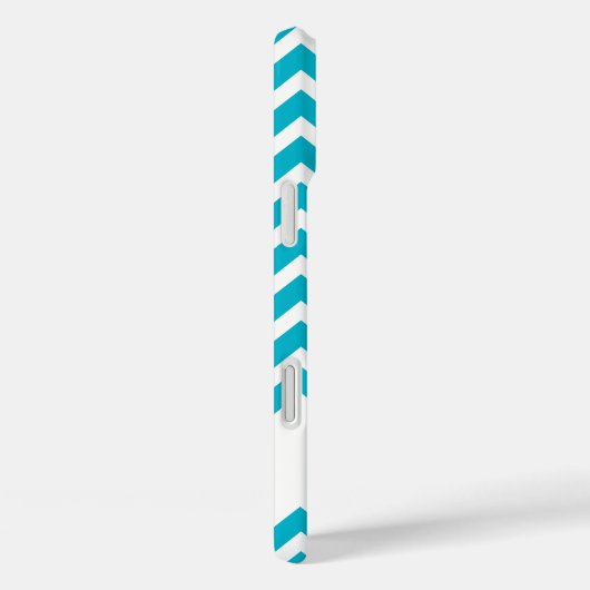 マーティーニ・ピクトグラムと青いシェブロン模様 Case-Mate iPhoneケース (裏面 / 右)