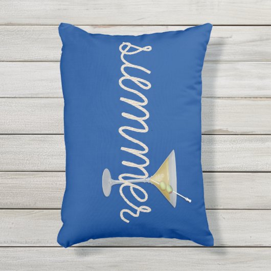 マーティ航海のニ付き夏用ロープ文字 アウトドアクッション (正面(縦))