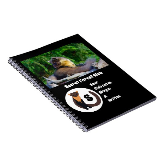 マーテンシークレットフォレストクラブフォトモノグラム ノートブック (右側)