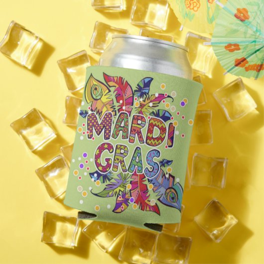 マーディグラカラフルスの羽があなたのパーティーに準備 缶クーラー (インサイチュ 夏)