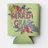 マーディグラカラフルスの羽があなたのパーティーに準備 缶クーラー (正面)