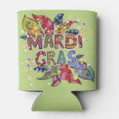 マーディグラカラフルスの羽があなたのパーティーに準備 缶クーラー (裏面)