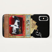 マーディグラスマスカレーシアターキャットモノグラム Case-Mate iPhoneケース (裏面(横))
