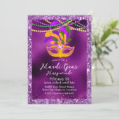 マーディグラスマスカレードパーティーオンパープル 招待状 (スタンド正面)