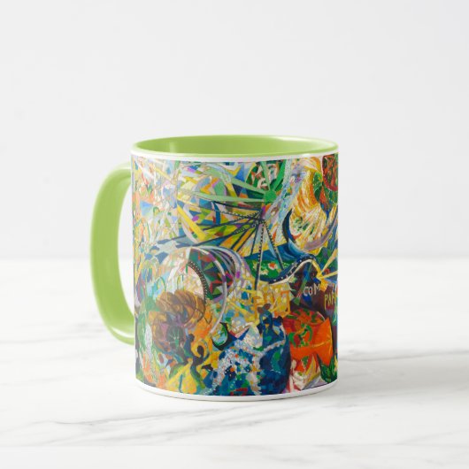 マーディグラ島コニー島の光の戦い マグカップ (正面左)