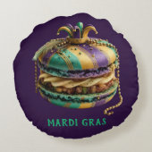 マーディ・グラのロイヤル・マカロン ラウンドクッション (裏面)