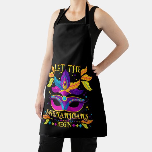 マーディ・グラの衣装シーナニガンがマスクを始める エプロン (インサイチュ)
